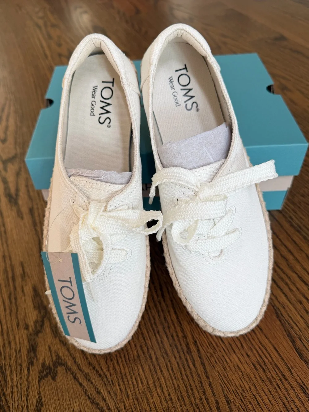 TOMS Valencia Lace-Up Platform Espadrille